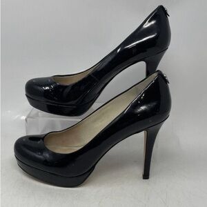 Michael Kors Shiny Black Platform Heels